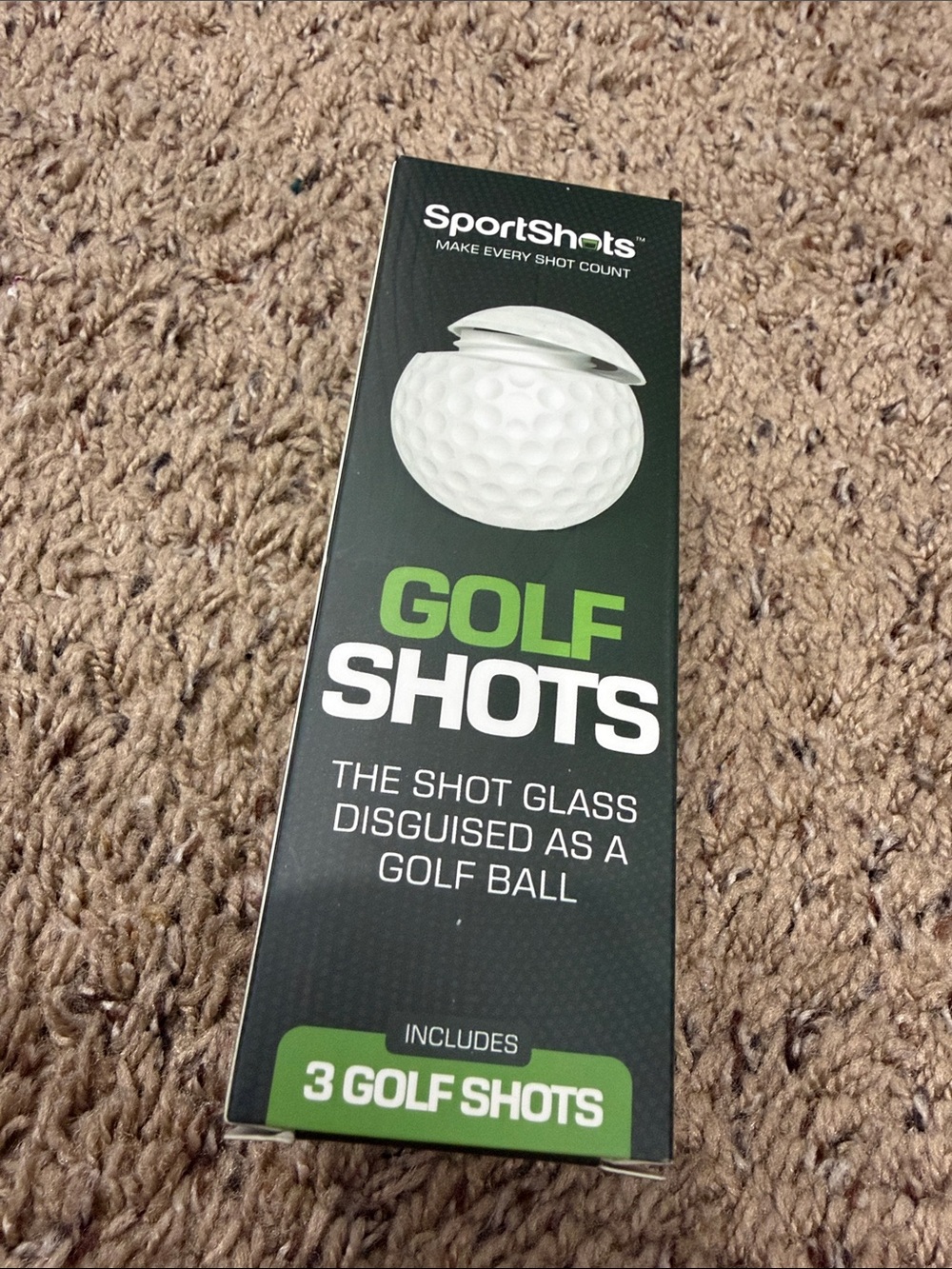 SportShots Golf Shots Shot Glasses - Green & Black Box